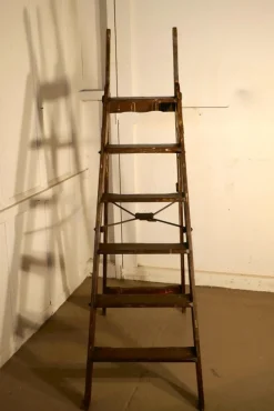 Clearance Pamono Paint Splattered Simplex Safety Step Ladder, 1900s