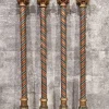 Sale Pamono Painted and Gilded Wood Corinthian Columns, Set of 4