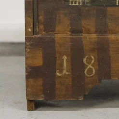 Pamono Painted Folk Art Chest, 1834><noscript><img width=