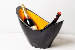 Pamono Painted Steel Champagne Coolers from Veuve Clicquot, 1980, Set of 2><noscript><img width=
