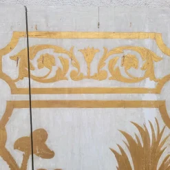 Clearance Pamono Painted Wooden Double Door, 17th-18th Century, Set of 2