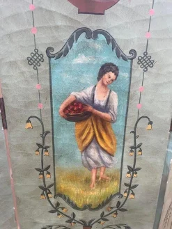Pamono Painted Wooden Screen><noscript><img width=