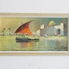 Pamono Painting Harry Winkler, African Coast, Germany, 1960s, Plastic & Wood & Paper> Mid-Century