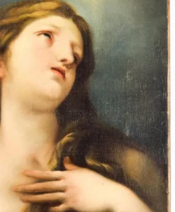 Pamono Painting of Mary Magdalene, 19th-Century, Oil on Canvas> Classical