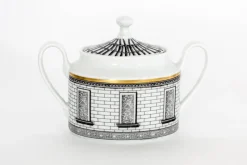 Pamono Palladiana Coffee Set, Piero Fornasetti for Rosenthal, Set of 28><noscript><img width=