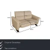 Outlet Pamono Panorama Leather Two-Seater Sofa from Stressless