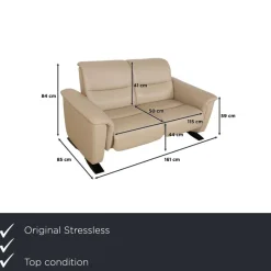 Outlet Pamono Panorama Leather Two-Seater Sofa from Stressless