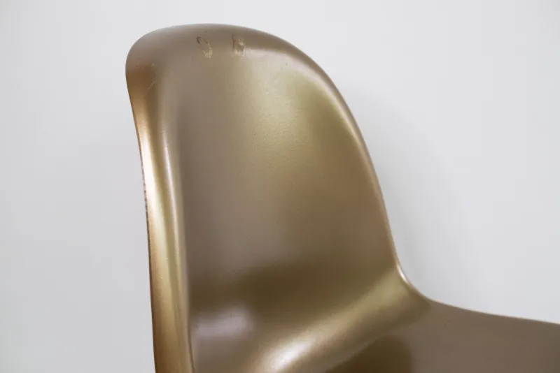 Pamono Panton Chair in Gold from Vitra, 1990s> Side Chairs & Dining Chairs