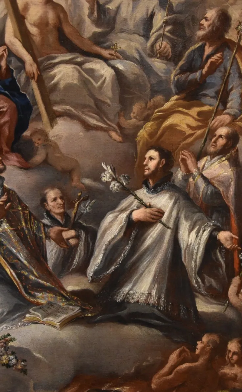 Pamono Paolo De Matteis, Triumph of the Trinity, 1700, Oil on Canvas> Old Masters