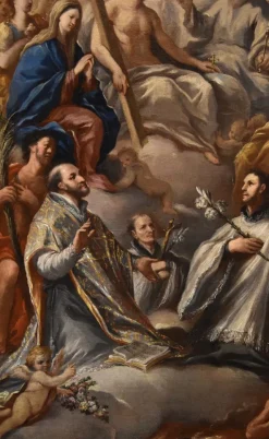 Pamono Paolo De Matteis, Triumph of the Trinity, 1700, Oil on Canvas><noscript><img width=