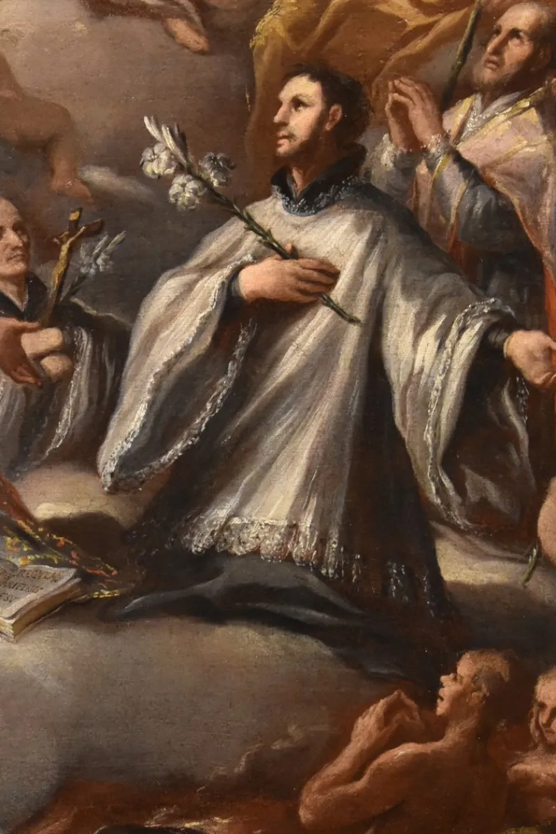 Pamono Paolo De Matteis, Triumph of the Trinity, 1700, Oil on Canvas> Old Masters
