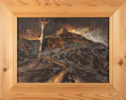 Pamono Paolo La Motta, Landscape, Oil Painting, 2000s, Framed> Painting