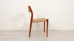 Outlet Pamono Papercord & Teak Model 71 Dining Chair by Niels Otto Møller for J.L. Møllers, 1960s