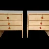 New Pamono Parchment Nightstands, Set of 2