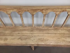 Pamono Patinated Church Bench in Fir><noscript><img width=