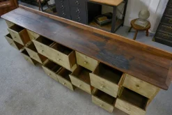 Pamono Patinated 24-Drawer Craft Cabinet, 1950s><noscript><img width=