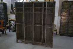 New Pamono Patinated Ghent Locker Cabinet,1930s