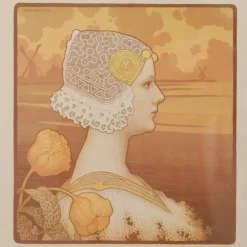 Online Pamono Paul Berthon, Queen Wilhelmine, 1901, Lithograph