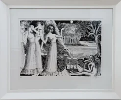 Hot Pamono Paul Delvaux, Le bout du monde, 1968, Engraving