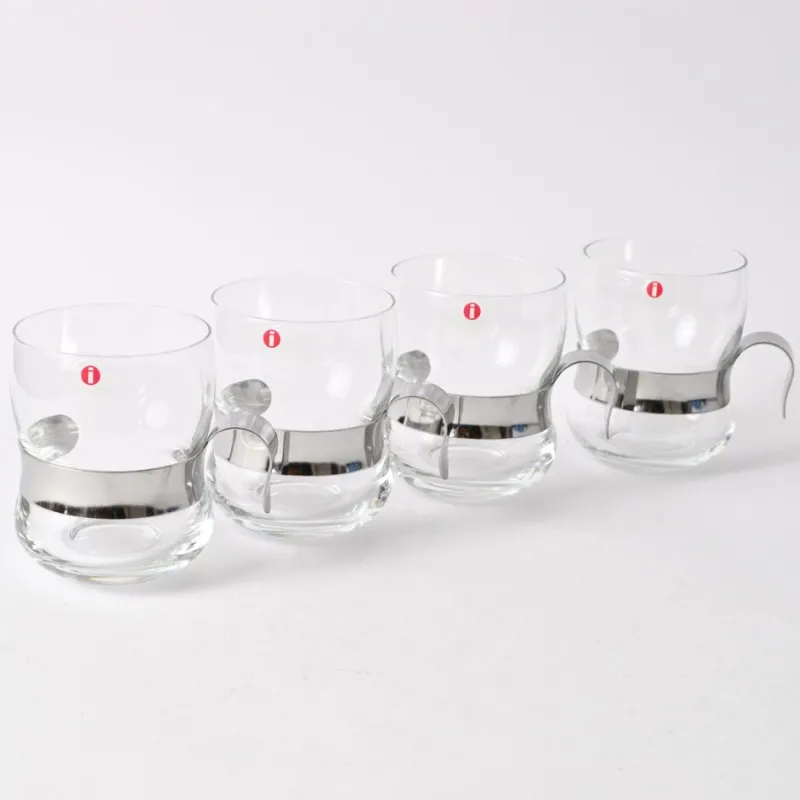 Outlet Pamono Paula Glasses by Jorma Vennola for Iittala, 1980s, Set of 4