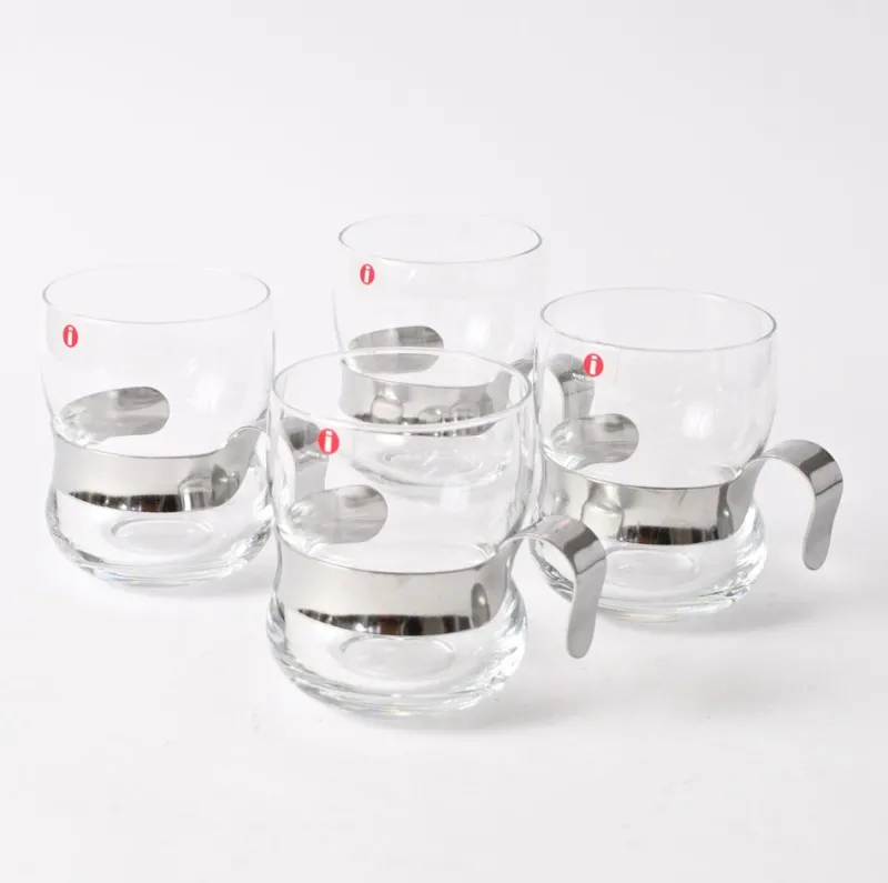 Outlet Pamono Paula Glasses by Jorma Vennola for Iittala, 1980s, Set of 4