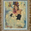 Pamono Paul-Elie Gernez, Cabaret Dancer, 1920s, Oil on Canvas, Framed> Impressionist