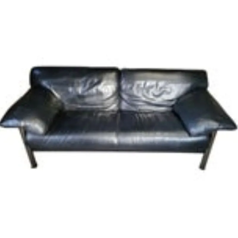 Best Pamono Pause Sofa in Black Leather by Pierluigi Cerri for Poltrona Frau, Italy, 1990s