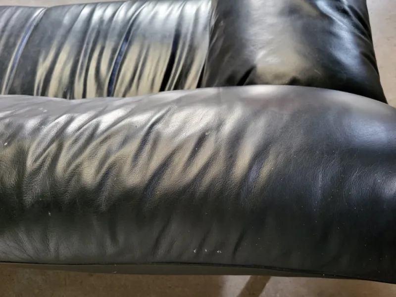 Best Pamono Pause Sofa in Black Leather by Pierluigi Cerri for Poltrona Frau, Italy, 1990s