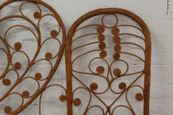 Pamono Peacock Rattan Headboard, 1970s><noscript><img width=