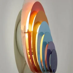 Pamono Peacock Wall Lamp by Bent Karlby for Lyfa, 1970s