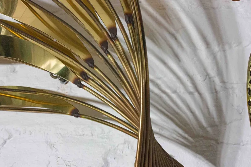 Pamono Peacock Wall Sculpture in Brass by Curtis Jere, 1980s> Wall Decor