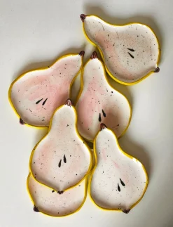 Sale Pamono Pear Plates by Federica Massimi, Set of 2