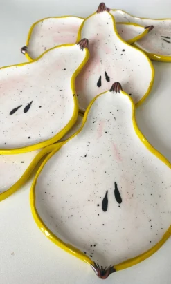 Sale Pamono Pear Plates by Federica Massimi, Set of 2