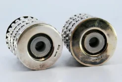 Pamono Pearlized Silver Salt and Pepper Shakers, Set of 2><noscript><img width=