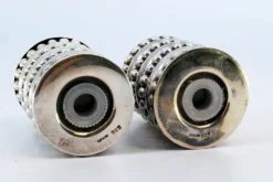 Pamono Pearlized Silver Salt and Pepper Shakers, Set of 2><noscript><img width=