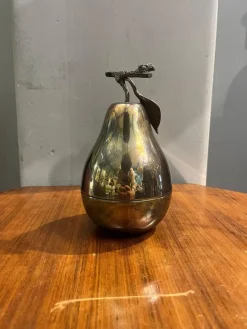 Pamono Pear-Shaped Silver Ice Bucket from Teghini, 1970s> Ice Buckets & Wine Coolers