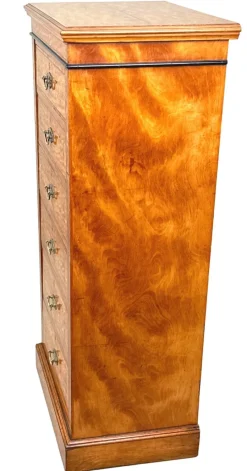 Pamono Pedestal Chest of Drawers in Satinwood, 1880><noscript><img width=