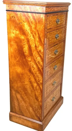 Pamono Pedestal Chest of Drawers in Satinwood, 1880><noscript><img width=