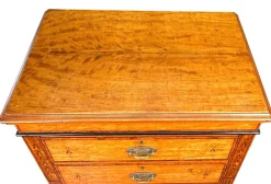 Pamono Pedestal Chest of Drawers in Satinwood, 1880><noscript><img width=