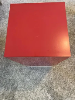 Hot Pamono Pedestal in Bordeaux Formica, Italy, 1970
