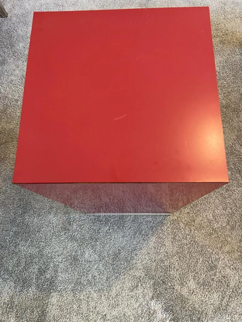 Hot Pamono Pedestal in Bordeaux Formica, Italy, 1970