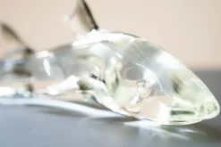 Pamono Pedestal Murano Glass Fish, 1980s><noscript><img width=
