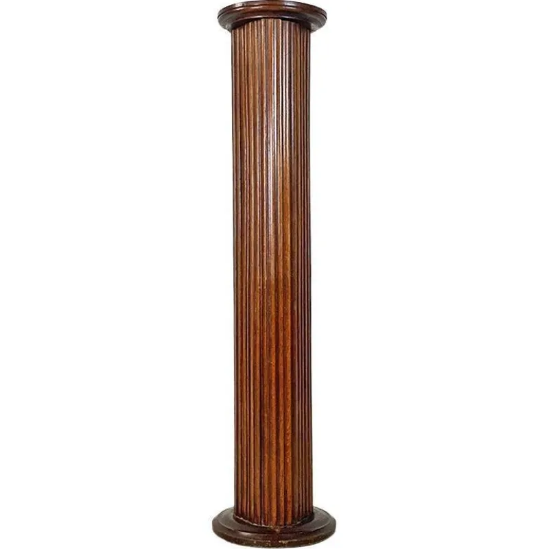 Pamono Pedestal or Column Display Stand in Wood, Early 1900s> Pedestals And Columns