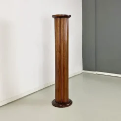 Pamono Pedestal or Column Display Stand in Wood, Early 1900s><noscript><img width=