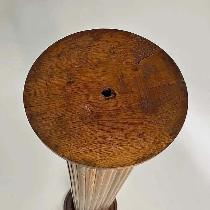 Pamono Pedestal or Column Display Stand in Wood, Early 1900s> Pedestals And Columns