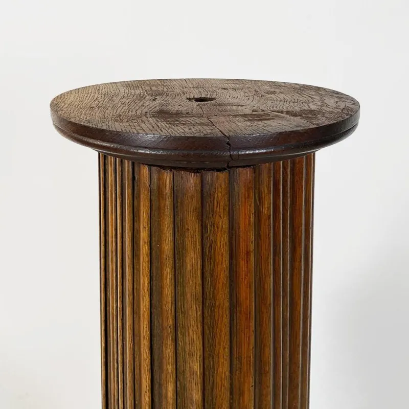 Pamono Pedestal or Column Display Stand in Wood, Early 1900s> Pedestals And Columns