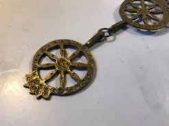 Pamono Pendant Cross Candleholder in Bronze, Greece, 1920s><noscript><img width=