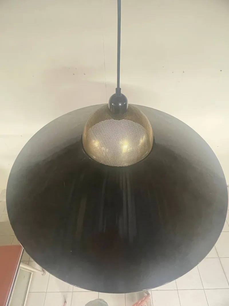 Pamono Pendant in Brass and Enameled Metal, 1970s> Ceiling Lights