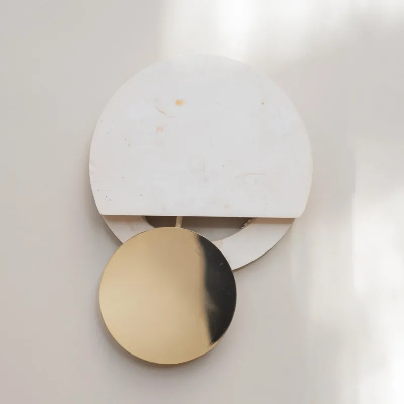 Online Pamono Pendulum White Clock by Turbina