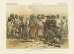Pamono People from Laos, Siam and Southern China, 1873, Lithograph on Paper> Work On Paper